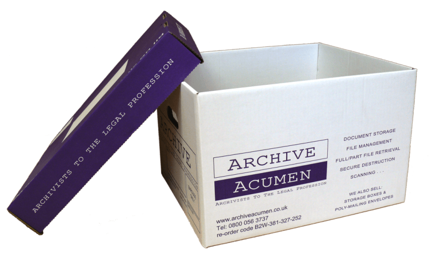 Archive Boxes Klikstor & Standard Caps Cases Newmarket & Glasgow