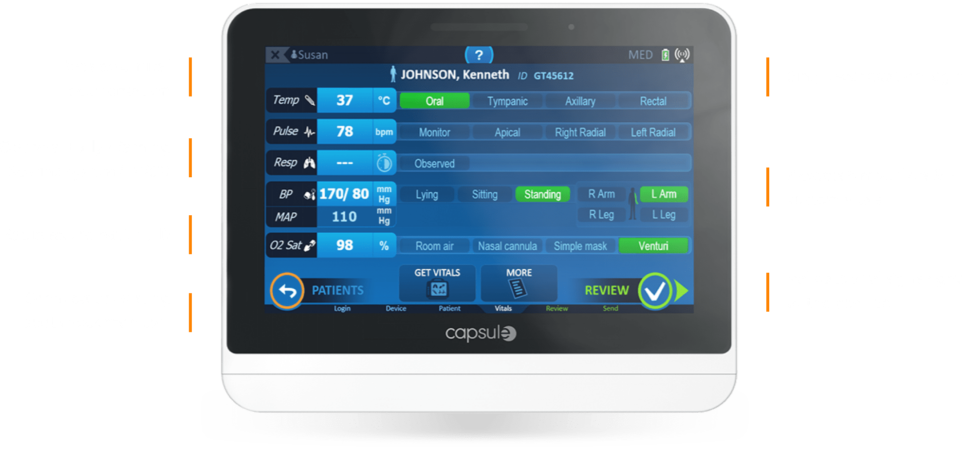 Charting Vital Signs • Chart Xpress • Capsule Technologies