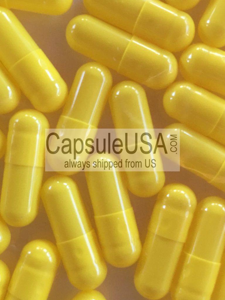 Size 3 Empty Capsule Yellow Gelatin Capsules Capsule USA