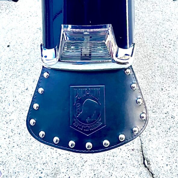 Mud Flap with Savannah alligator embossed leather Captain Itch