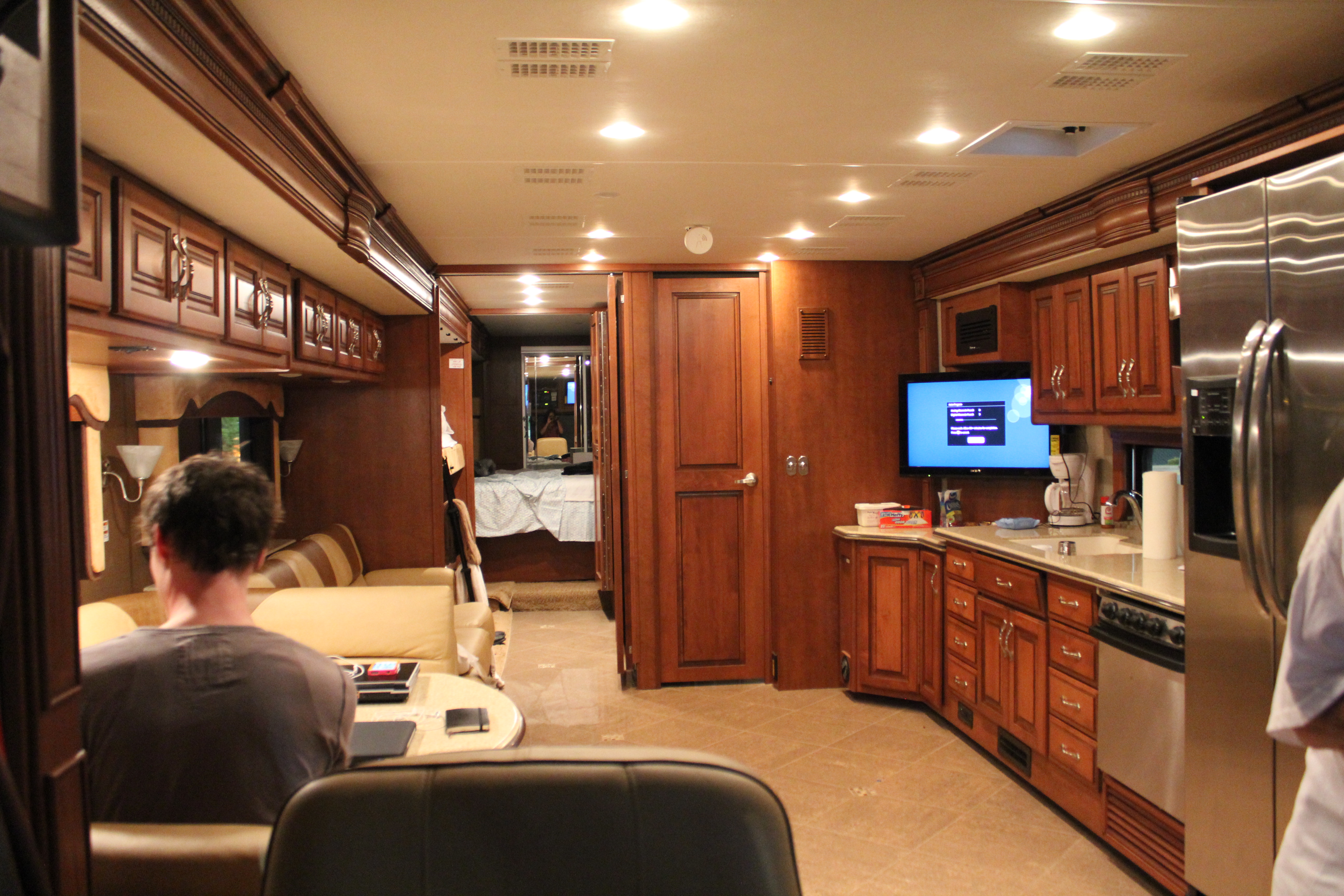 Fleetwood RV interior Captain and Clark