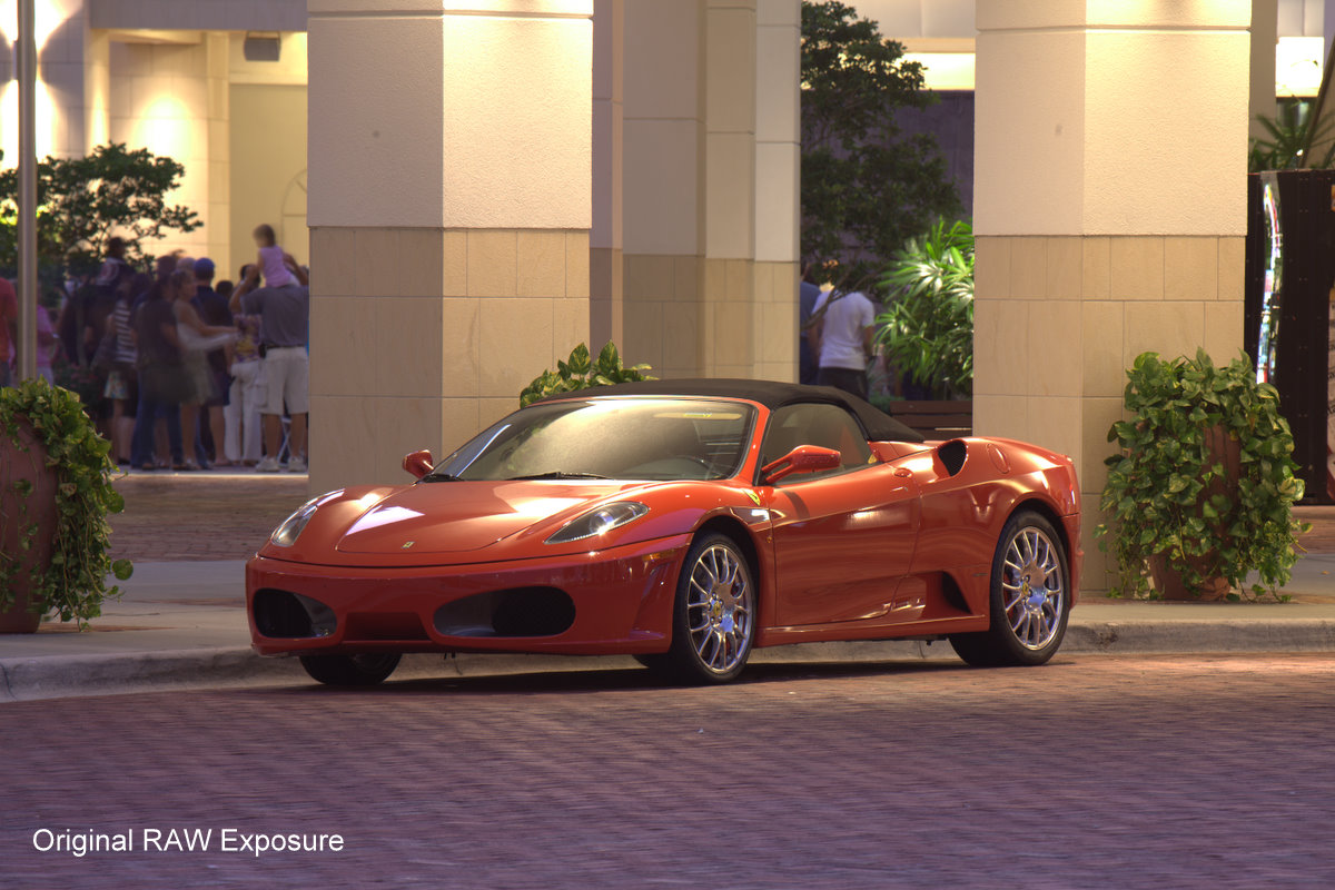 Ferrari Convertible Red Sports Car at Palm Beach Gardens
