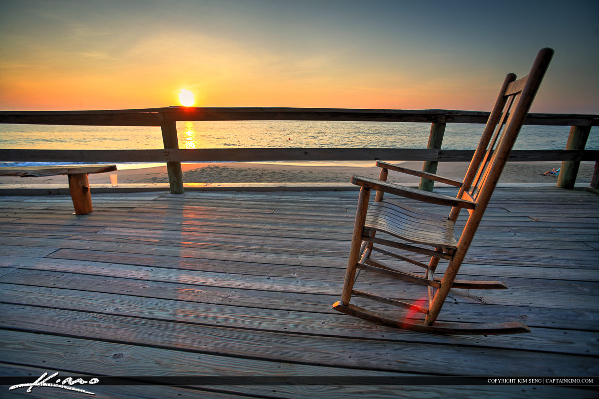 Vero Beach Rocking Chair at Sunset