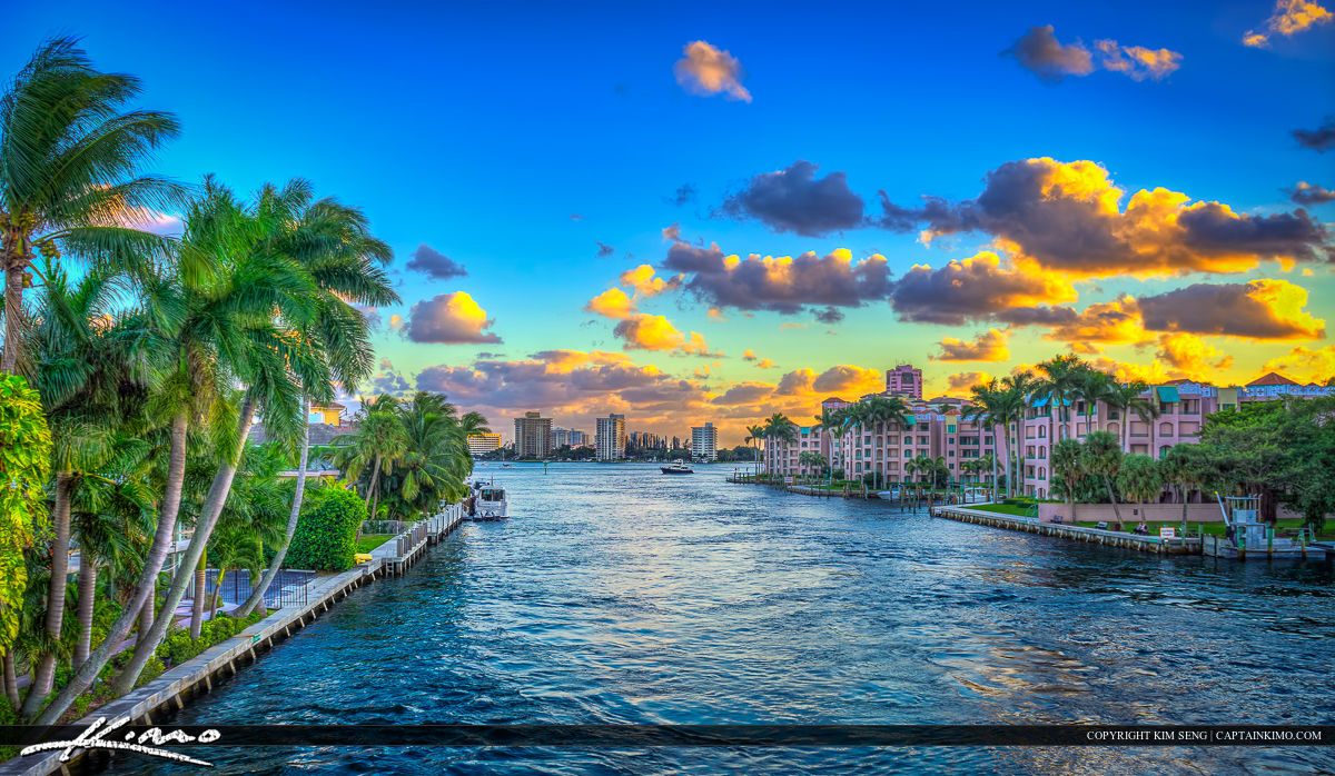 Boca Raton Waterway Real Estate Waterfront Property HDR Photography