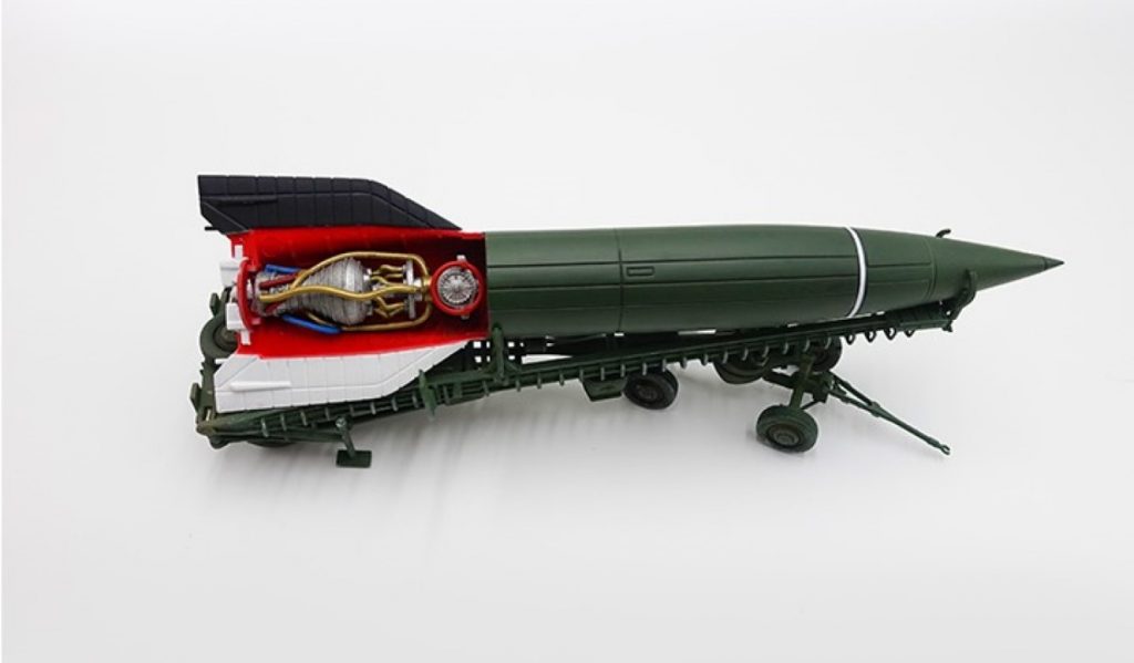 Precision Model Art (PMA) 1/72 German V2 Rocket Dark Grey & White