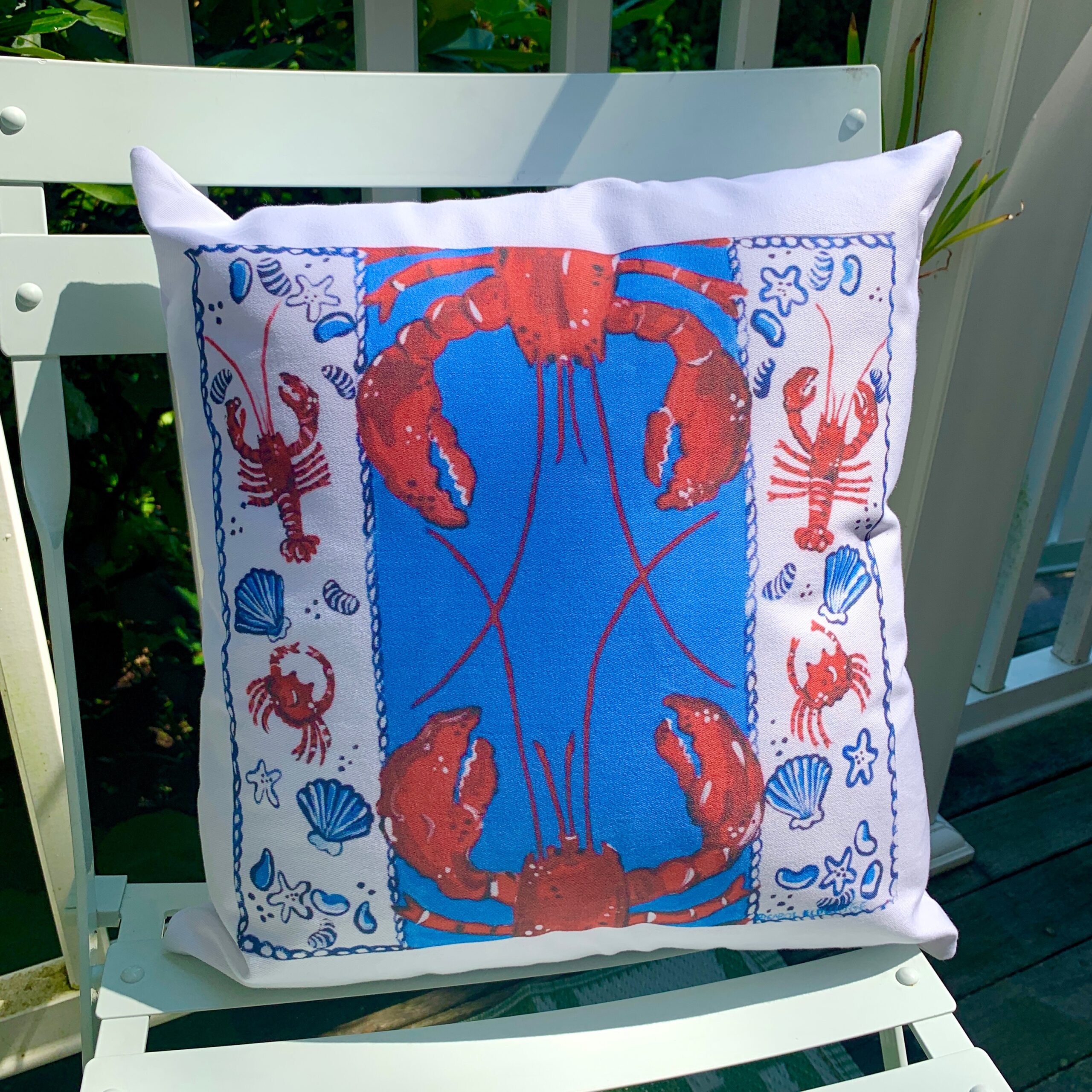Lobster Throw Pillows Captains Quarters Marblehead
