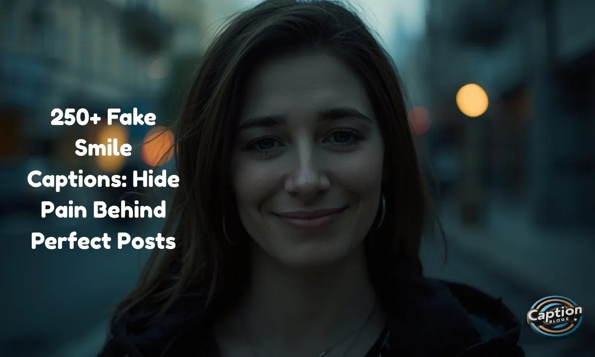 250+ Fake Smile Captions Hide Pain Behind Perfect Posts