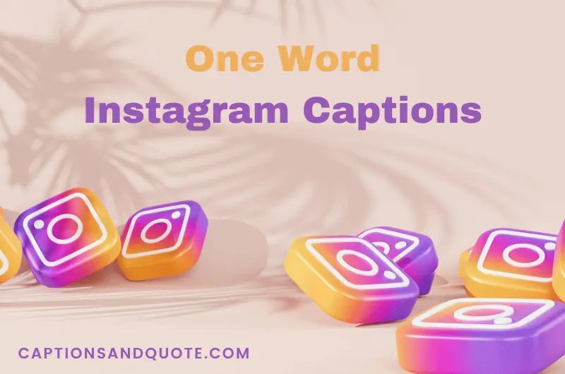 1000+ Best One Word Instagram Captions To Use In 2024