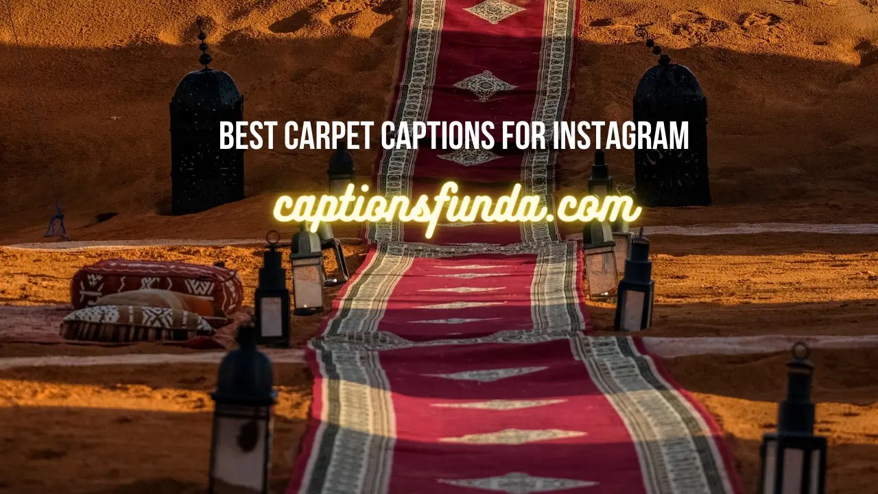 400+ Best Carpet Captions For Instagram CaptionsFunda