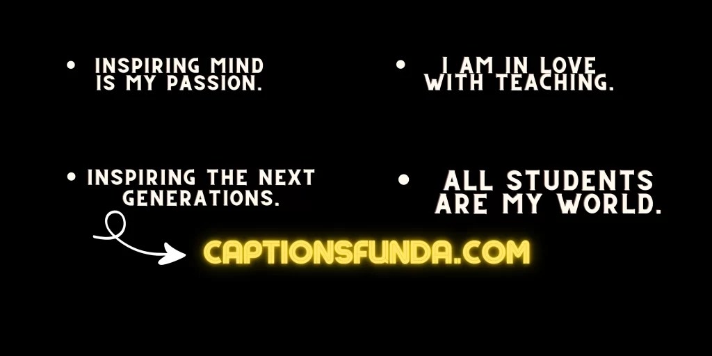 399+ Best Teacher Captions For Instagram CaptionsFunda