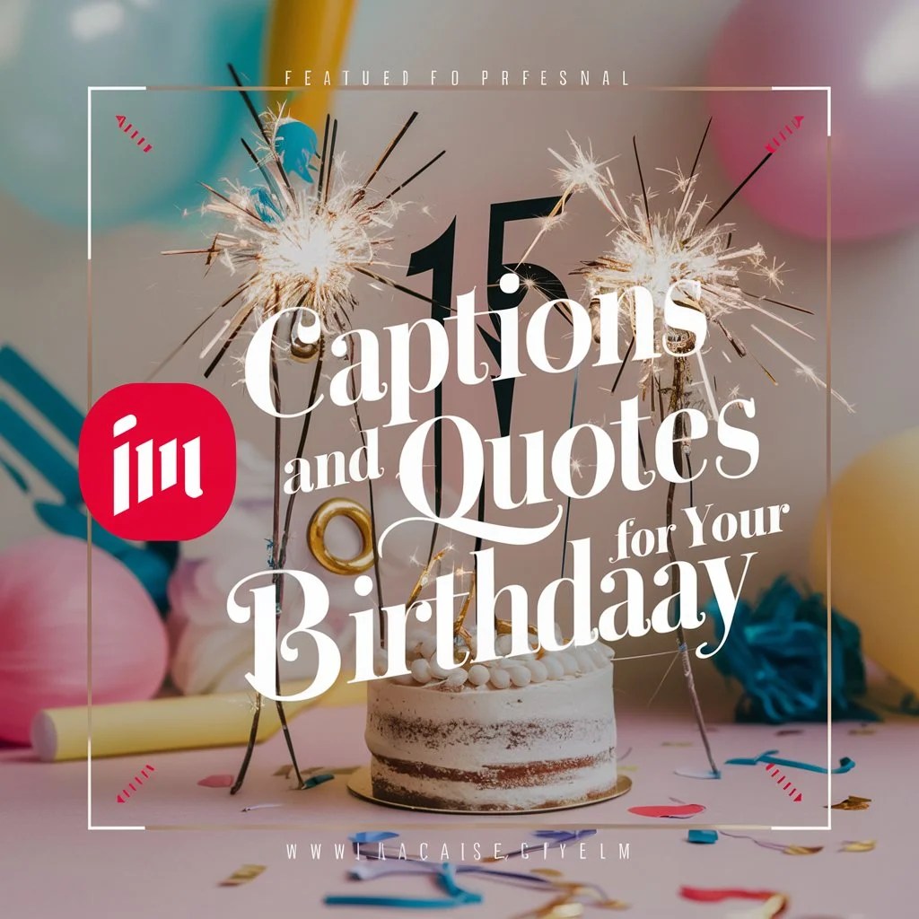 185+ Captions and Quotes for Your 15th Birthday!