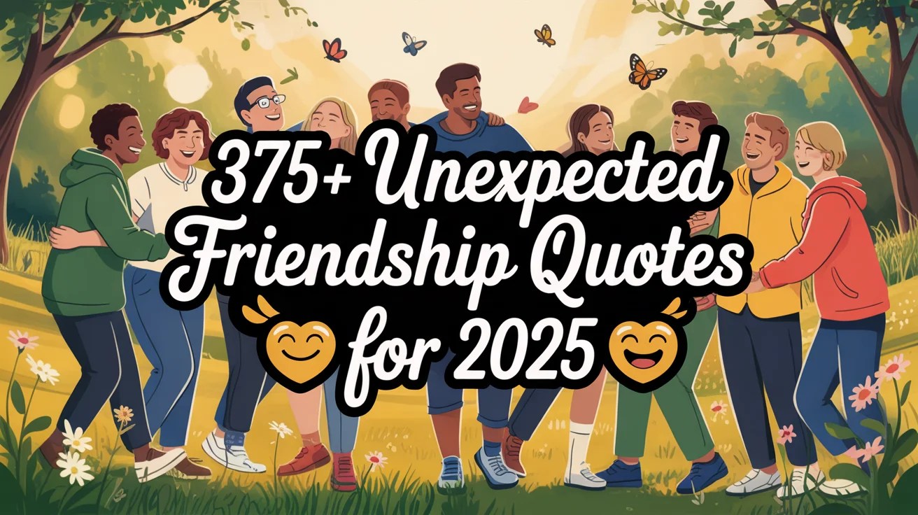 375+ Unexpected Friendship Quotes 💫 for 2025(05)