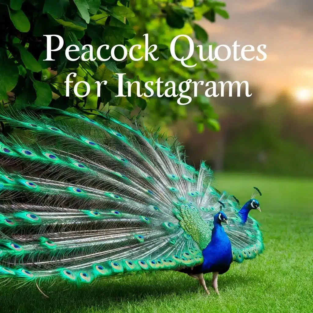 351+ Peacock Captions For Instagram & Quotes Captions Unleashed