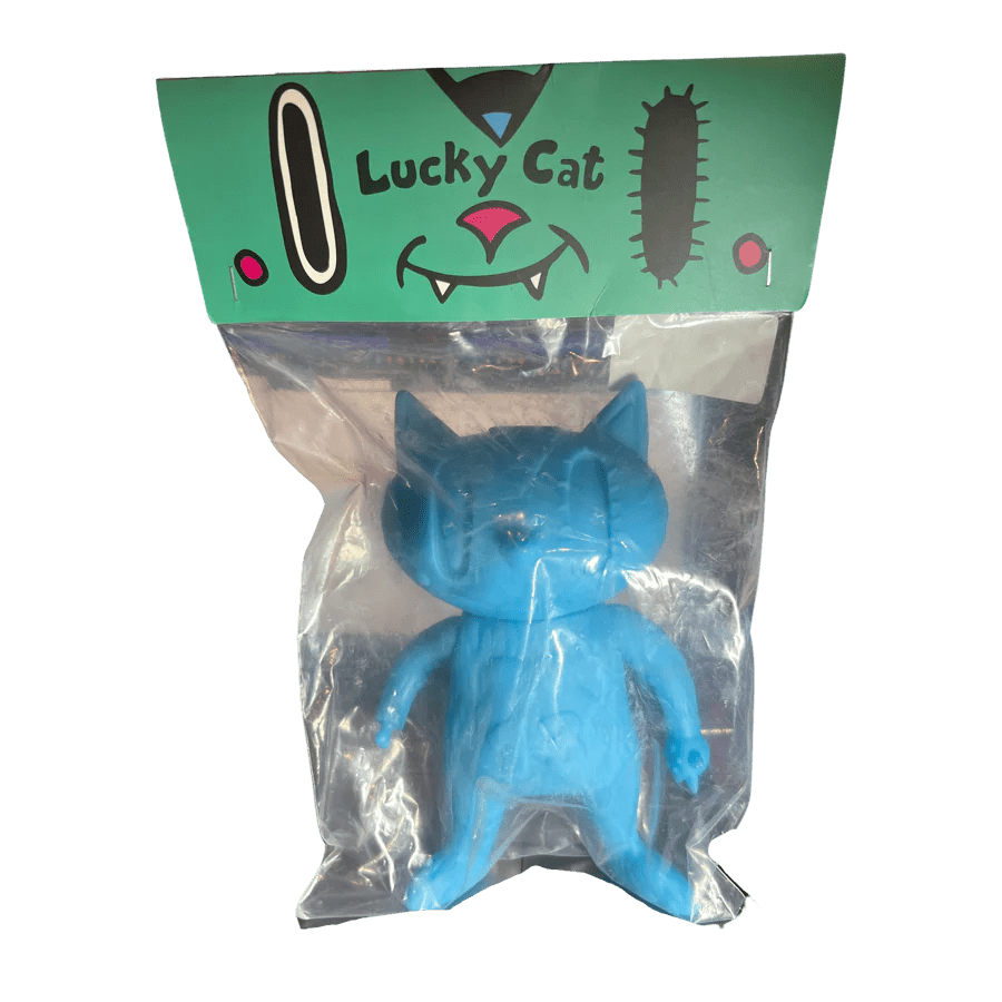 Vincent Scala Lucky Cat Frozen Blue Vinyl Toy Art Designer Figure