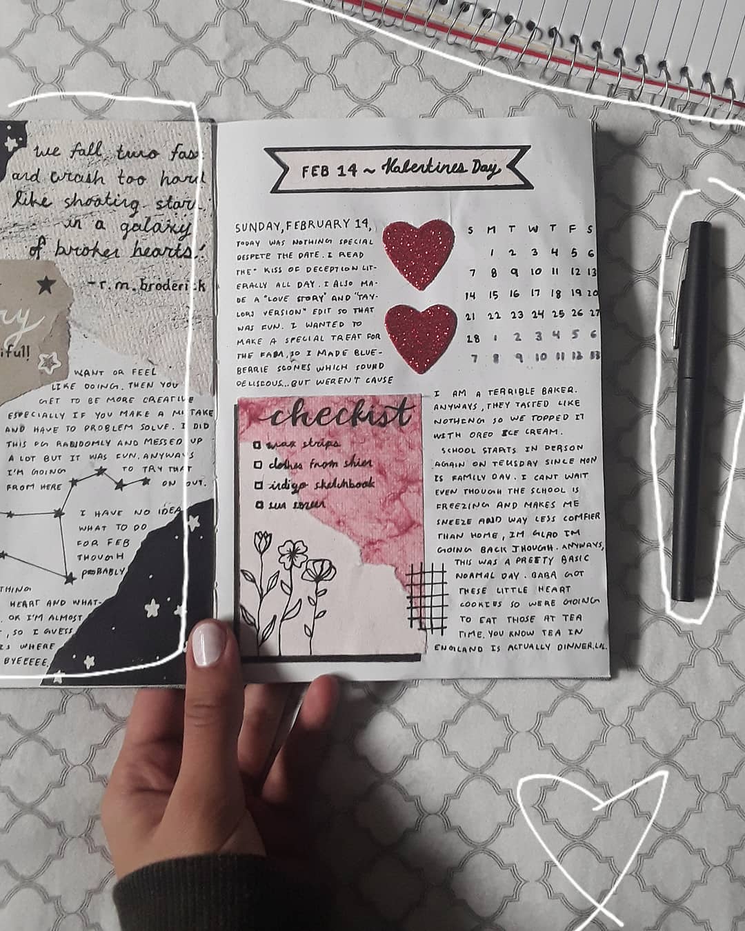 30 Valentine's Day Bullet Journal Ideas You'll Fall In Love With! Captivating Crazy