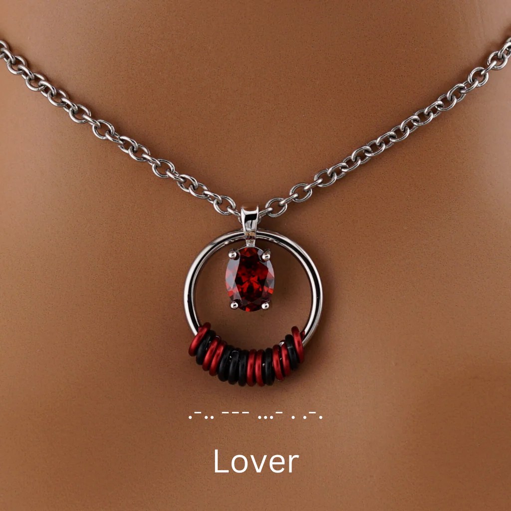 Celtic O ring Morse Code Submissive Collar Captive Collars