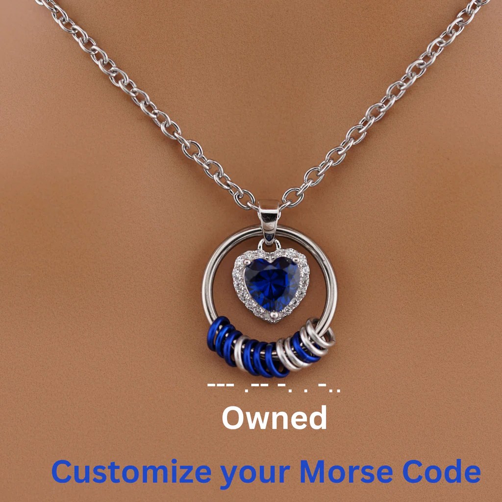 Celtic O ring Morse Code Submissive Collar Captive Collars