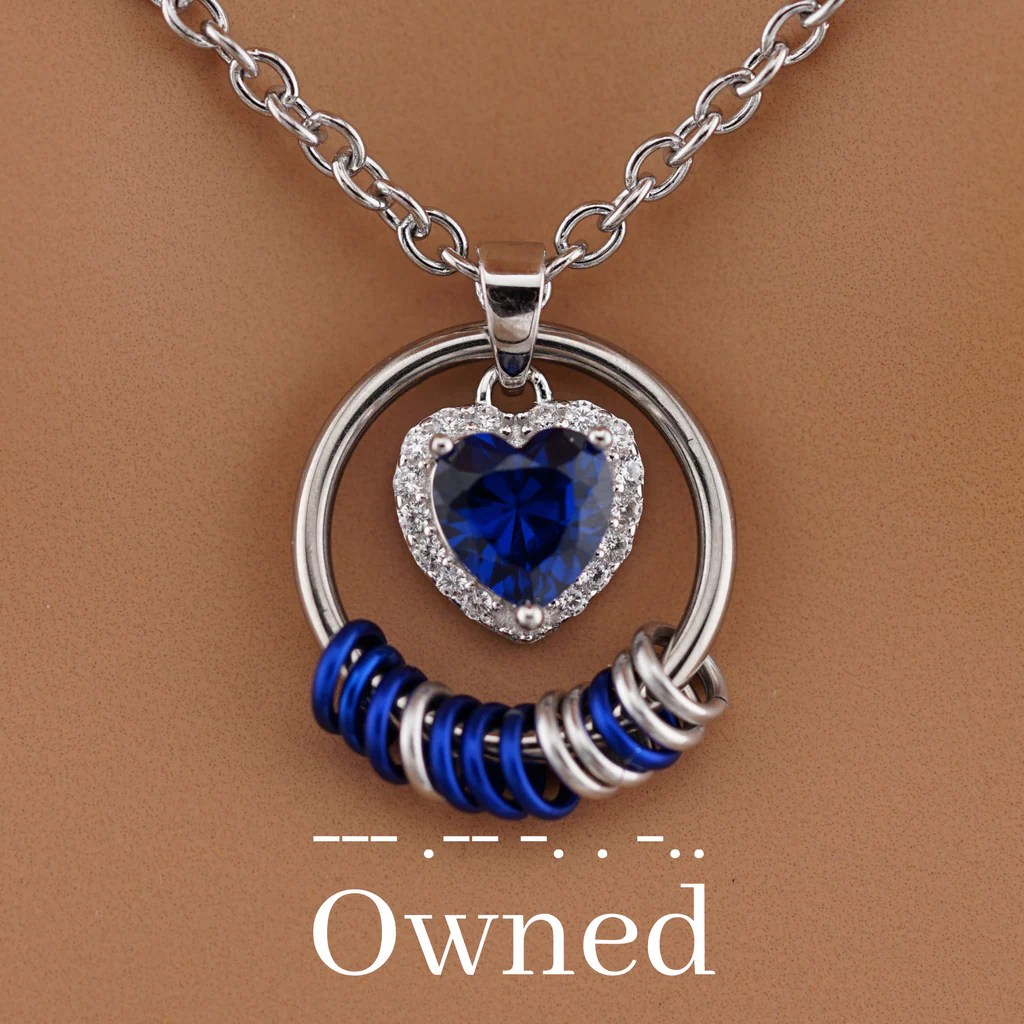 Celtic O ring Morse Code Submissive Collar Captive Collars