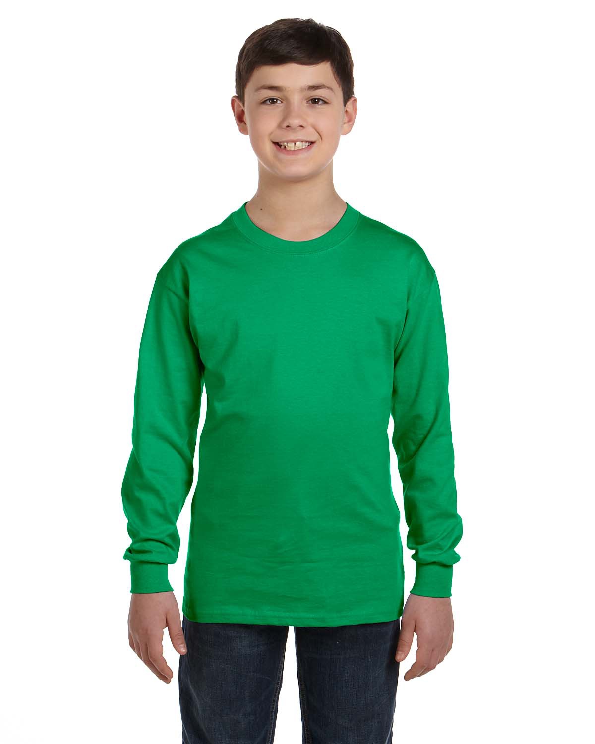 Gildan G5400B Youth Long Sleeve Shirt Captain Jerry's T Shirts