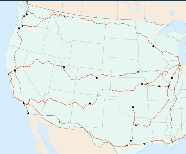 Amtrak Status Maps West