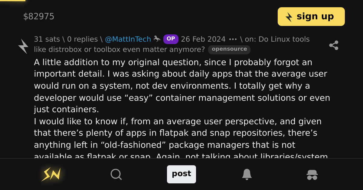 reply on Do Linux tools like distrobox or toolbox even matter anymore