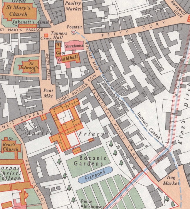 Butcher’s Yard, Corn Exchange Street / Slaughterhouse Lane / Fair Yard Capturing Cambridge