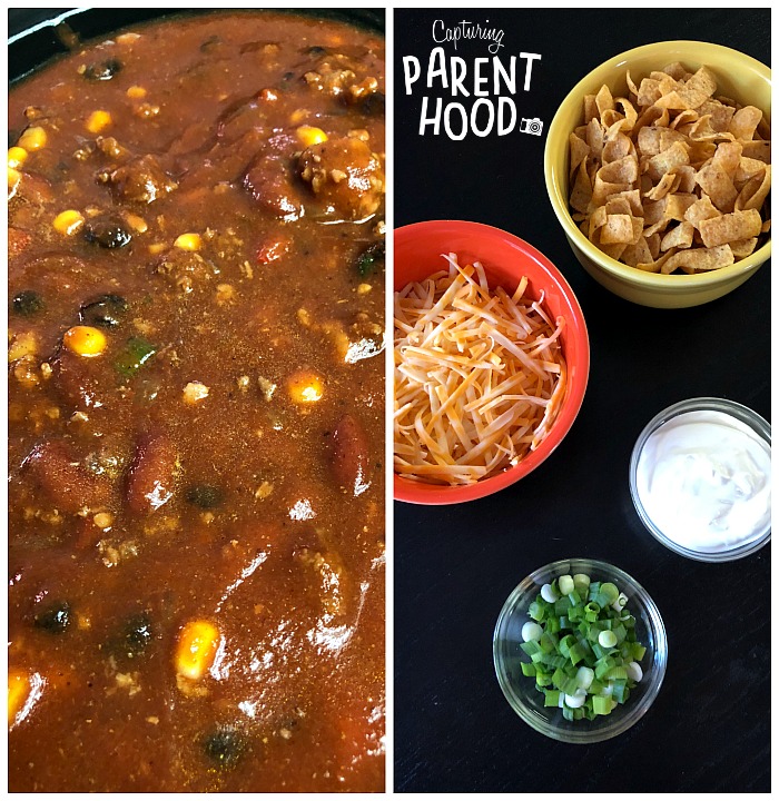 Crock Pot Chili with Cornbread • Capturing Parenthood