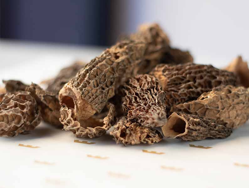 Woodland Foods, Black Morels Dried per ounce Caputo's Market & Deli