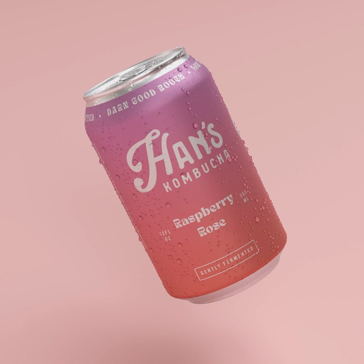 Han’s Kombucha, Raspberry Rose 6pack Caputo's Market & Deli