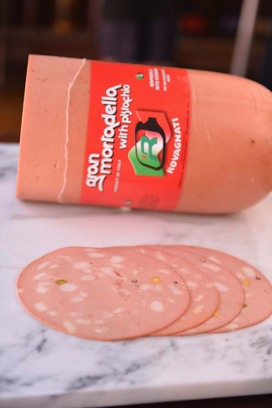 Rovagnati Mortadella with Pistachio per 1/2 lb (8 oz) Caputo's