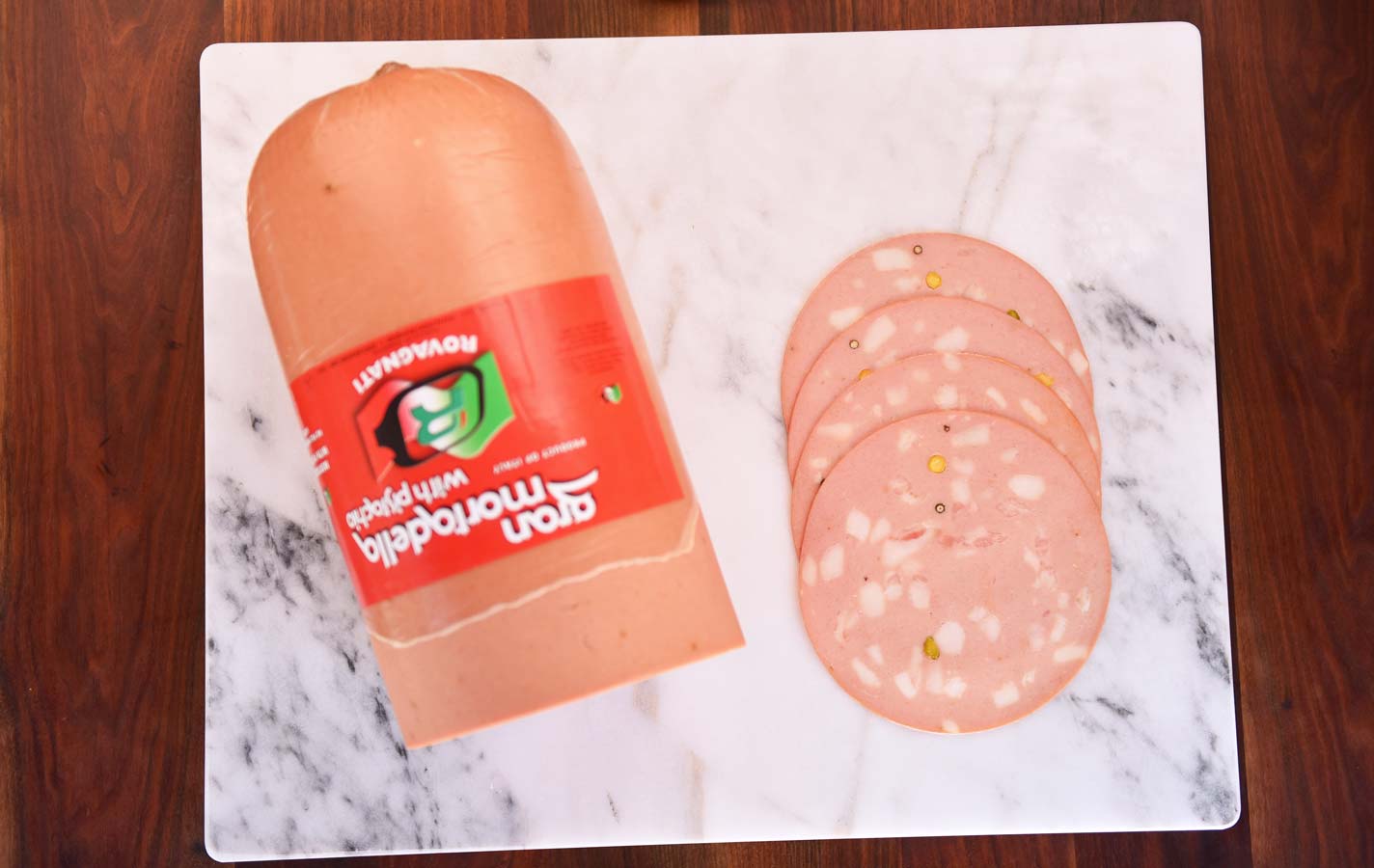 Rovagnati Mortadella with Pistachio per 1/2 lb (8 oz) Caputo's