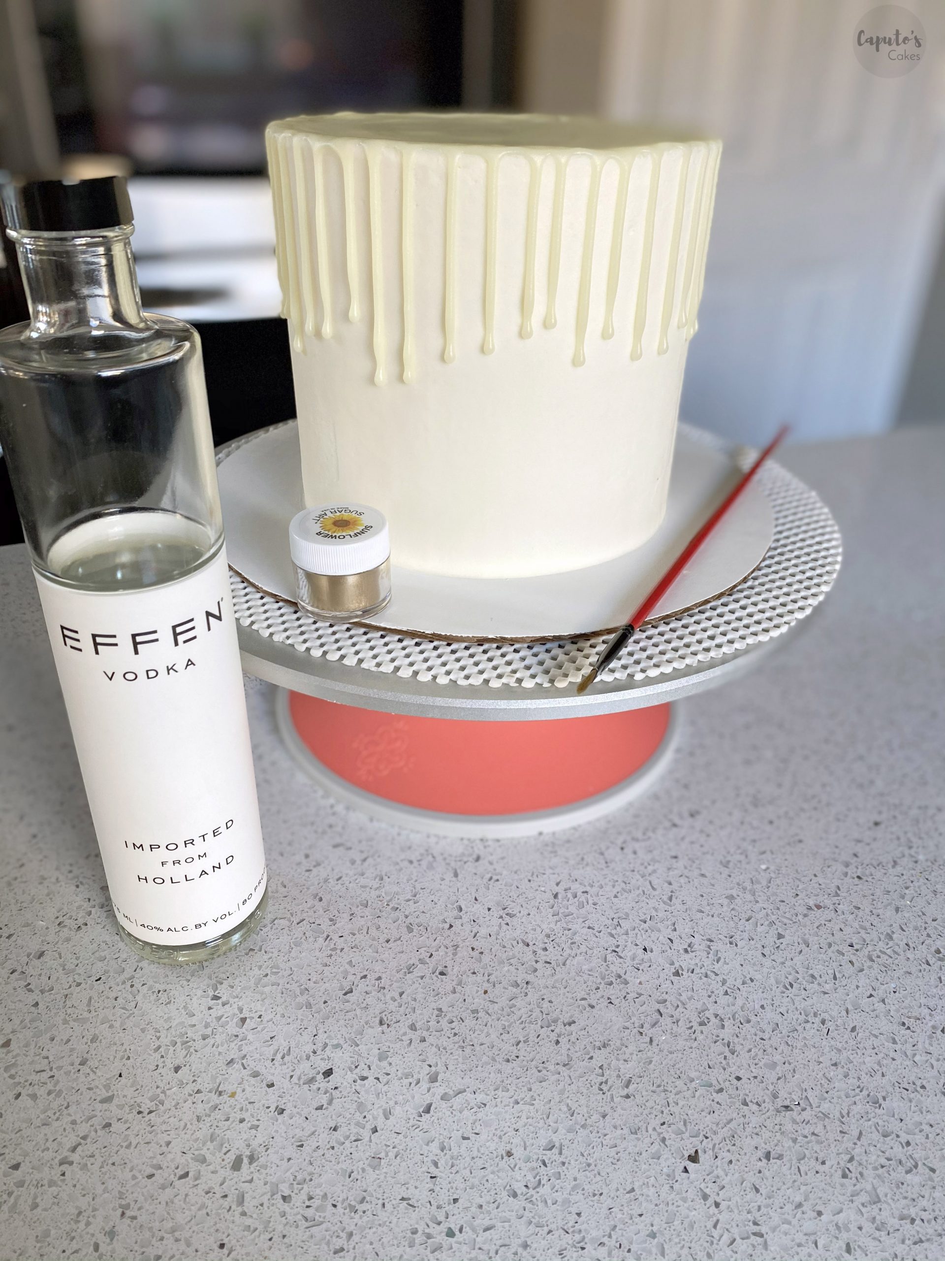 How To Make a Stunning Gold Drip Caputo's Cakes