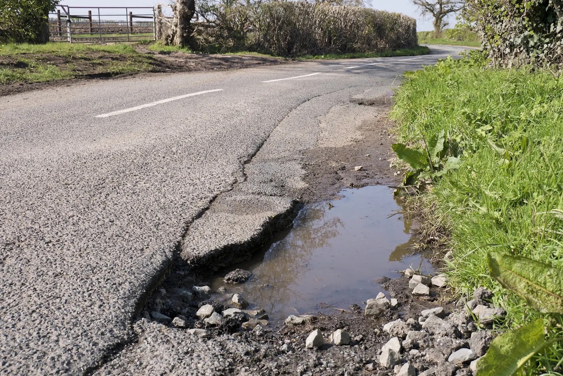 Car damage from potholes surges after one of the wettest Julys on