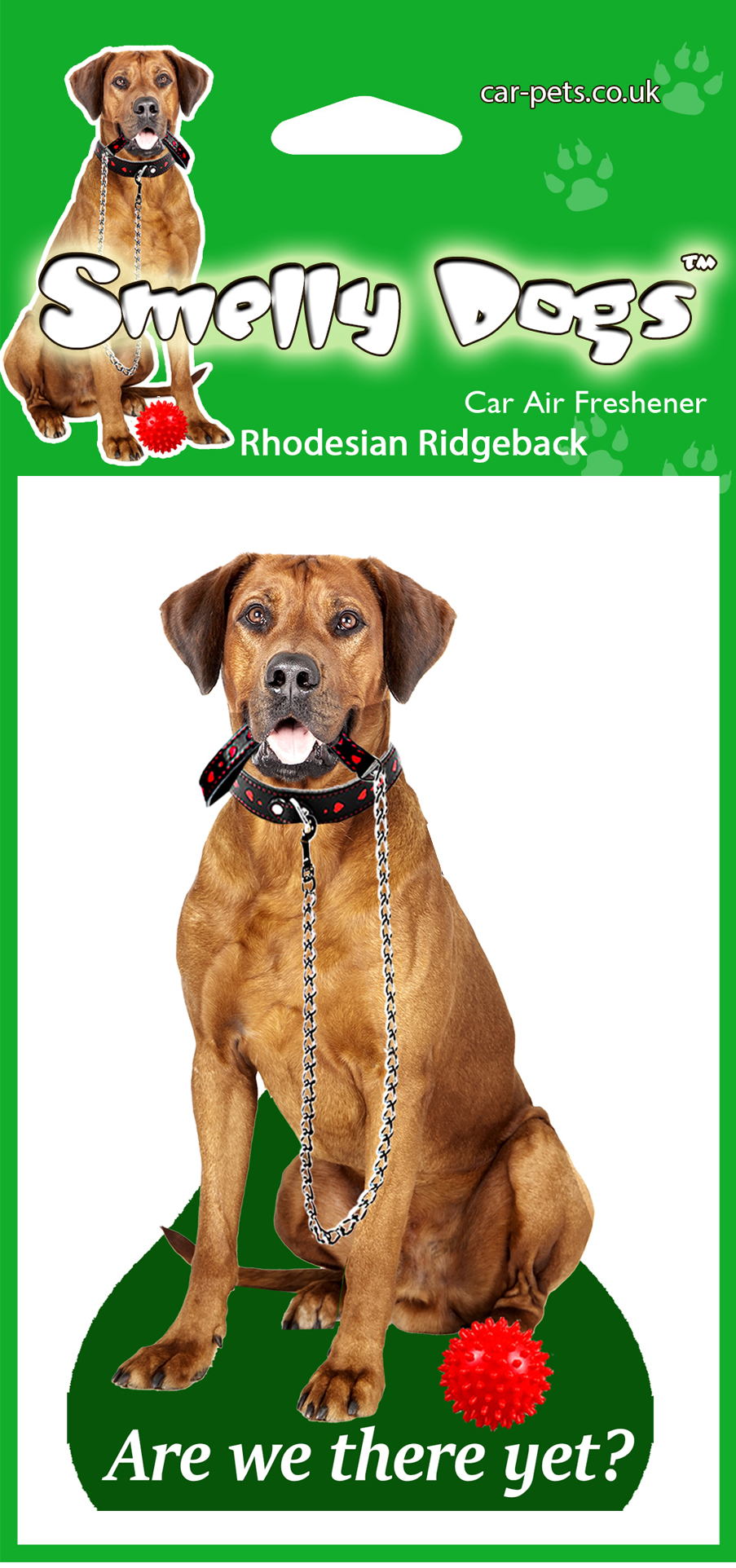 Rhodesian Ridgeback Dog Car Air Fresheners x 4 pieces Car Pets