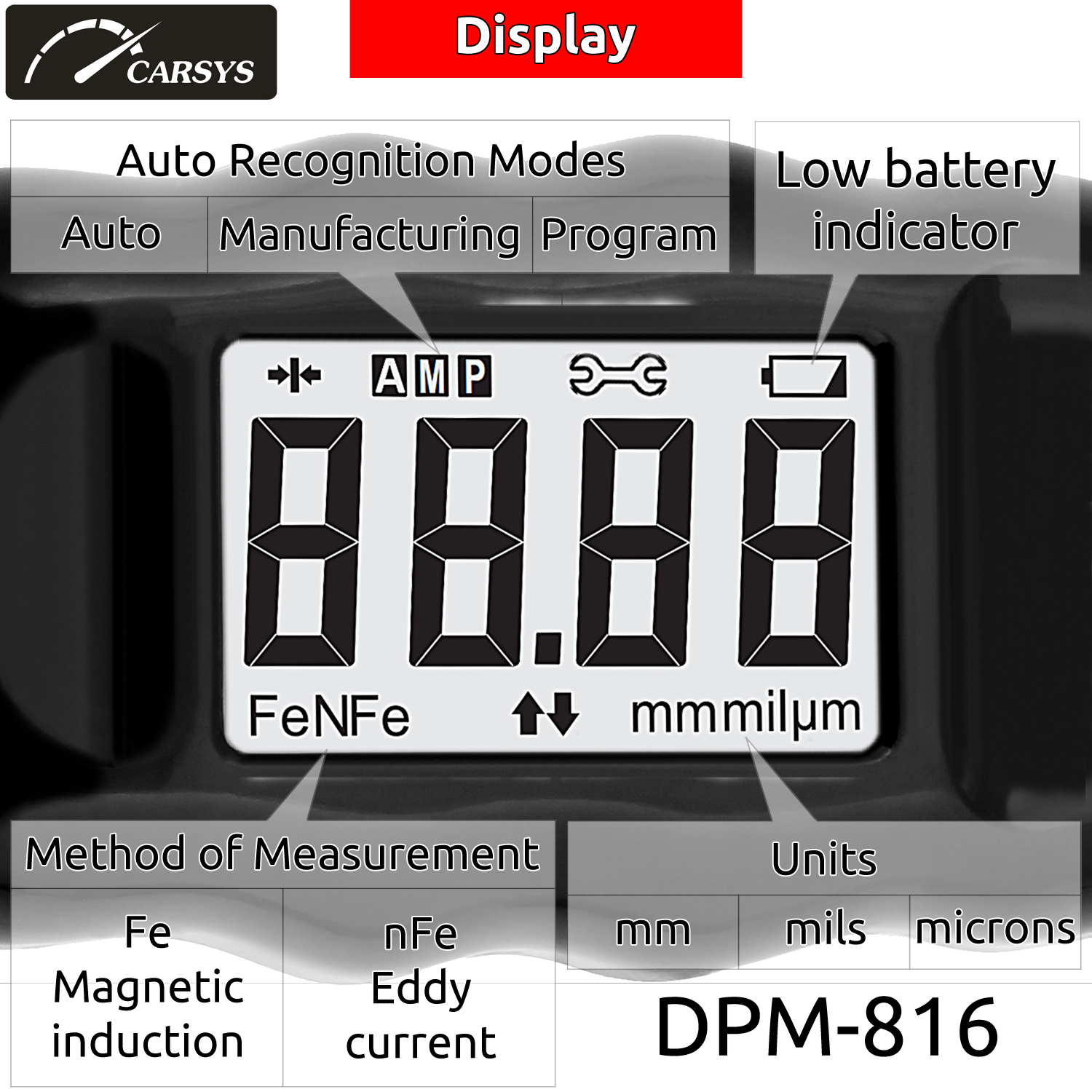 Coating Thickness Gauges CARSYS DPM816 CARSYS Official Site