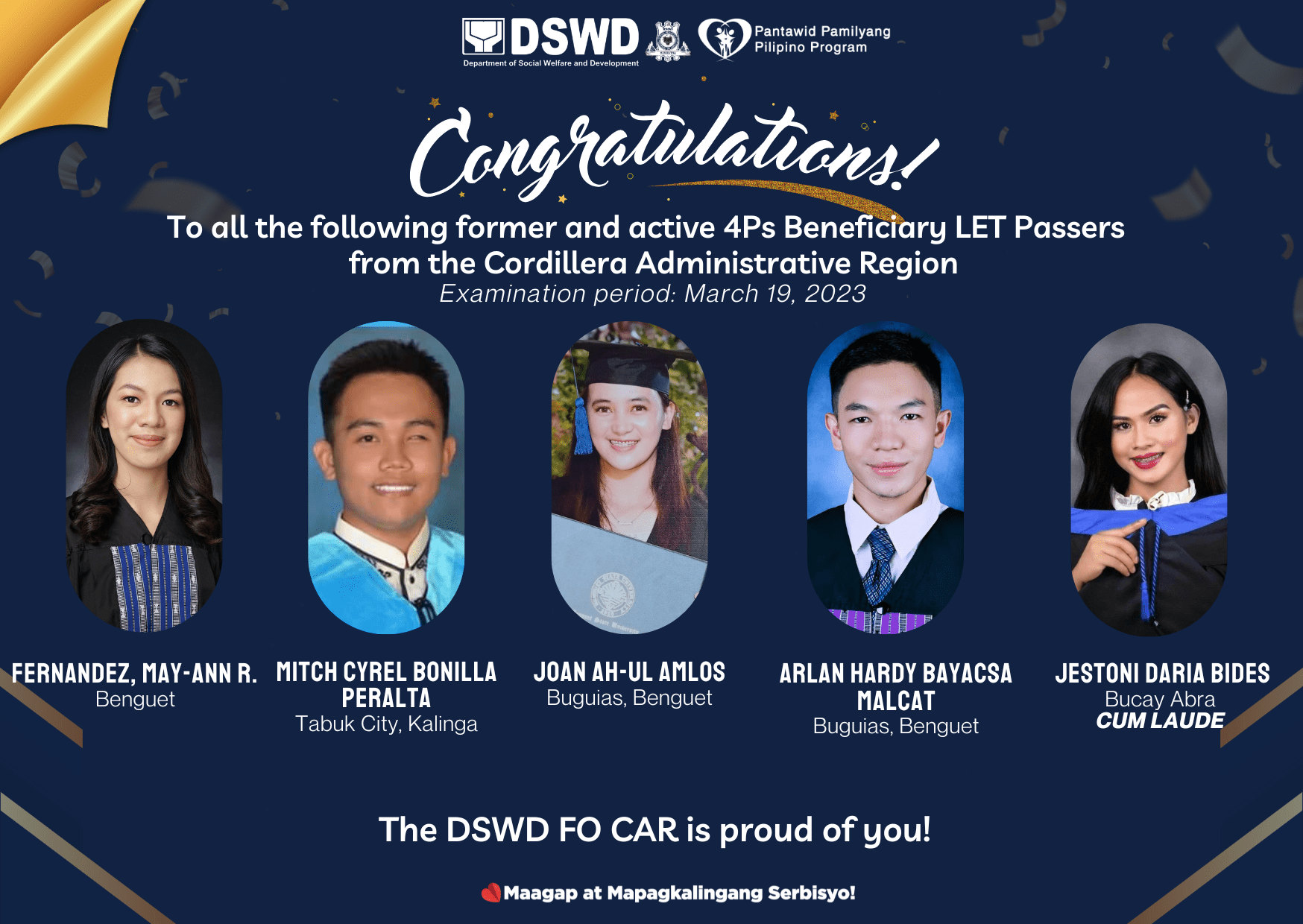 4Ps Beneficiaries pass 2023 Licensure, Civil Service Exams DSWD Field