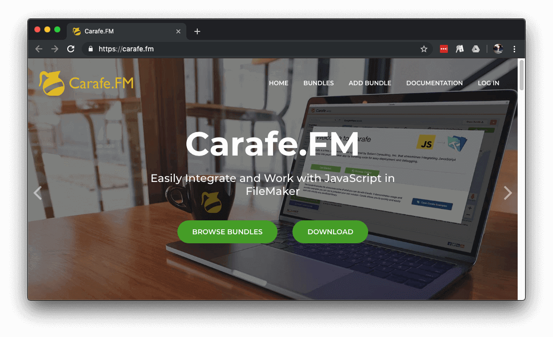 Documentation for Carafe A Free JavaScript + FileMaker Tool