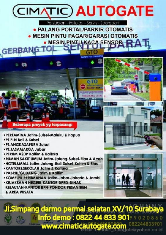 Jual Mesin Pagar Otomatis Murah/ Kuat Berkualitas dan Tahan Lama
