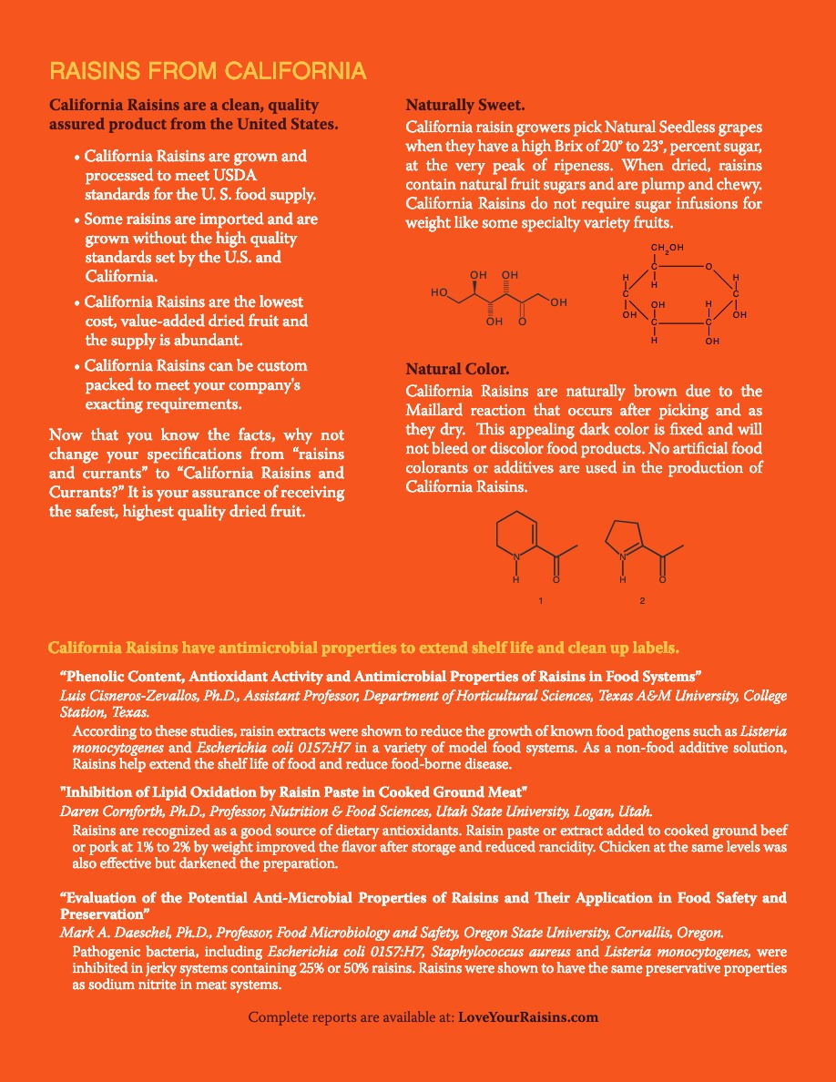 Food Processing California Raisins Asean.