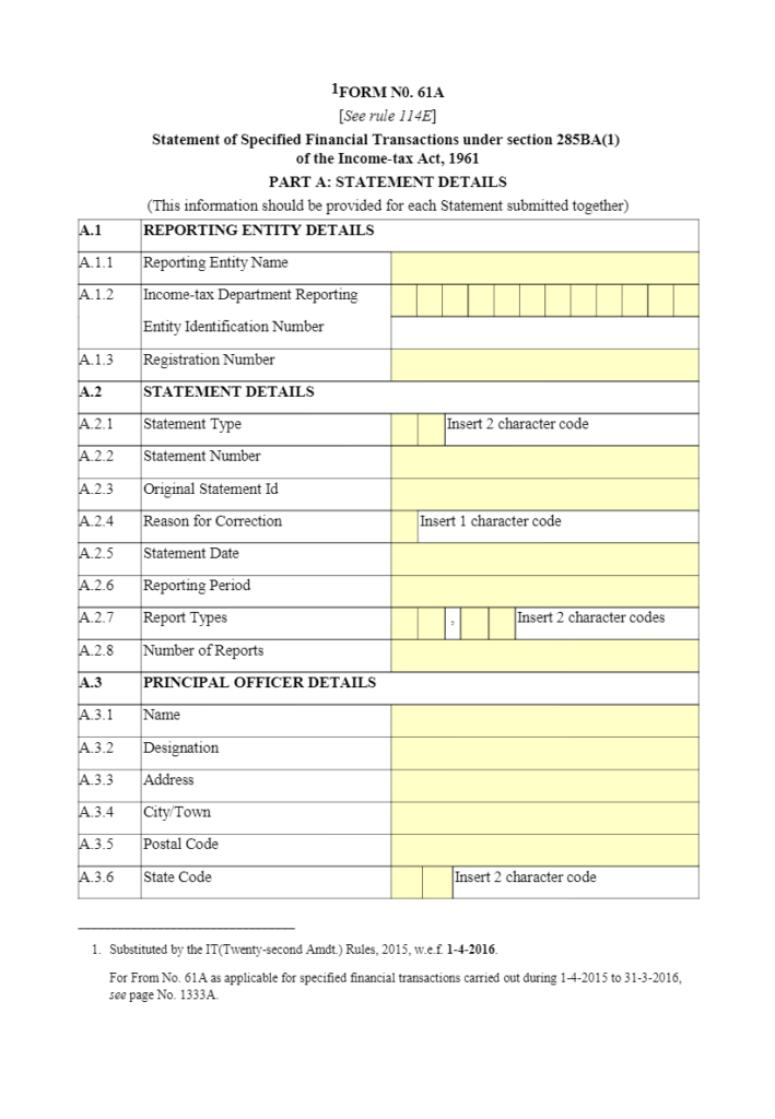 Overview on Statement of Financial Transactions (SFT) RJA
