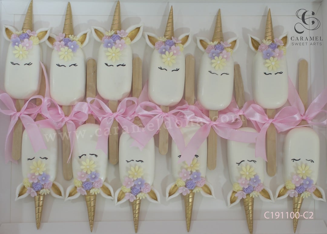 Unicorn Cakesicles Caramel Sweet Arts