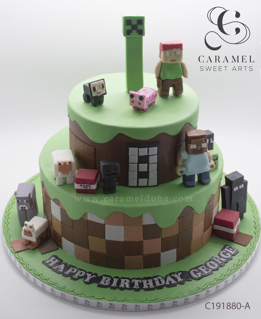 Minecraft Cake Caramel Sweet Arts