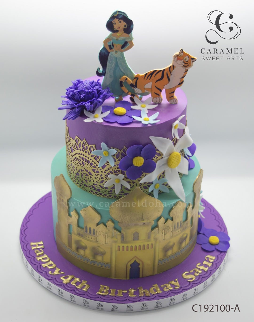 Princess Jasmine Cake Caramel Sweet Arts