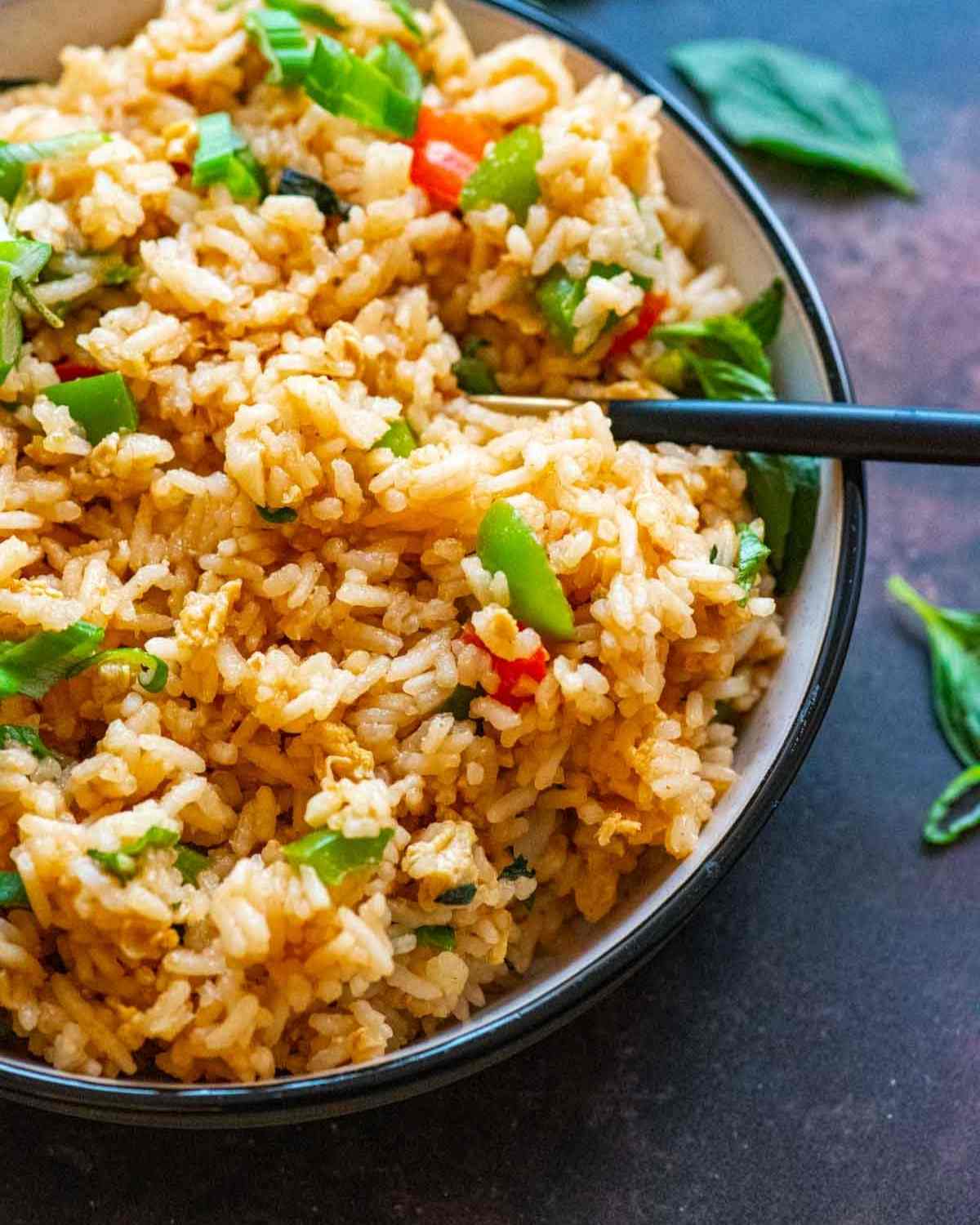Basil Fried Rice Caramel Tinted Life