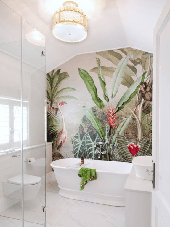 Wallpaper in Bathrooms…Really? Cara Saven Wall Design