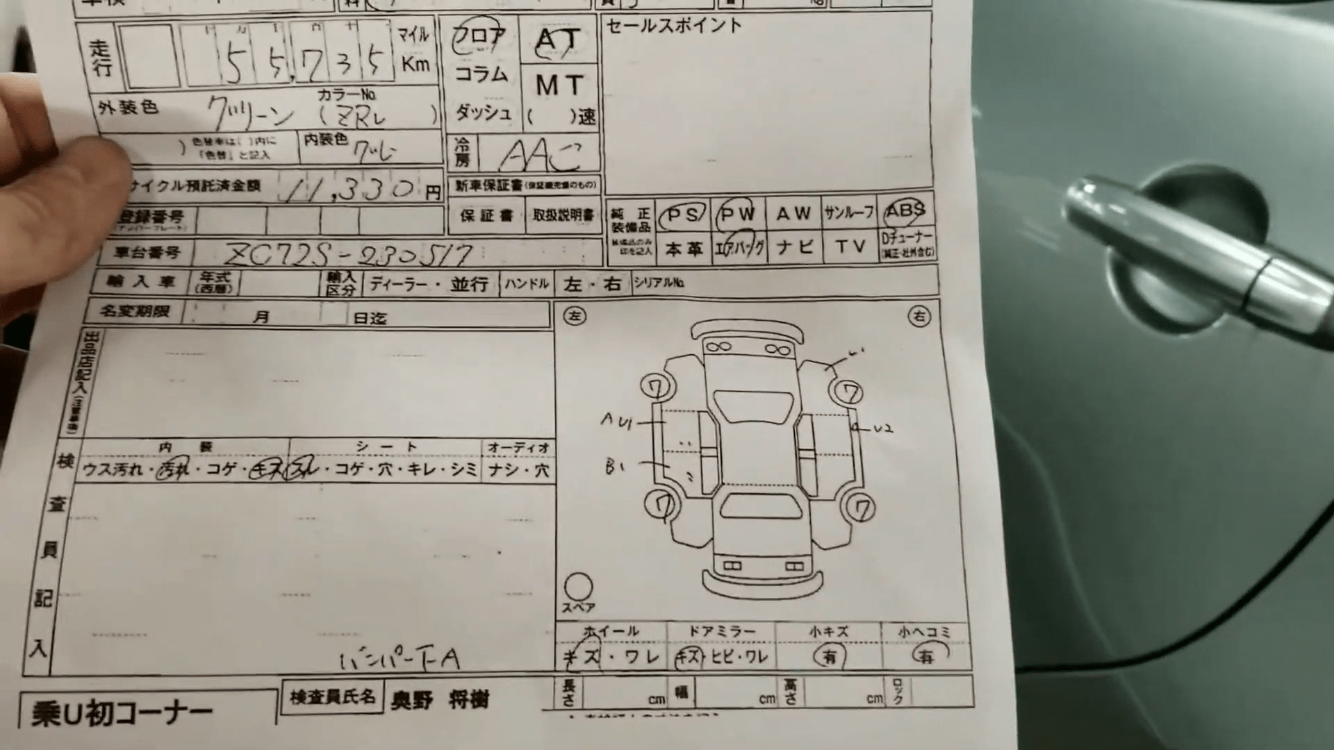 Understanding Japanese Auction Sheets Car Auctions in Japan