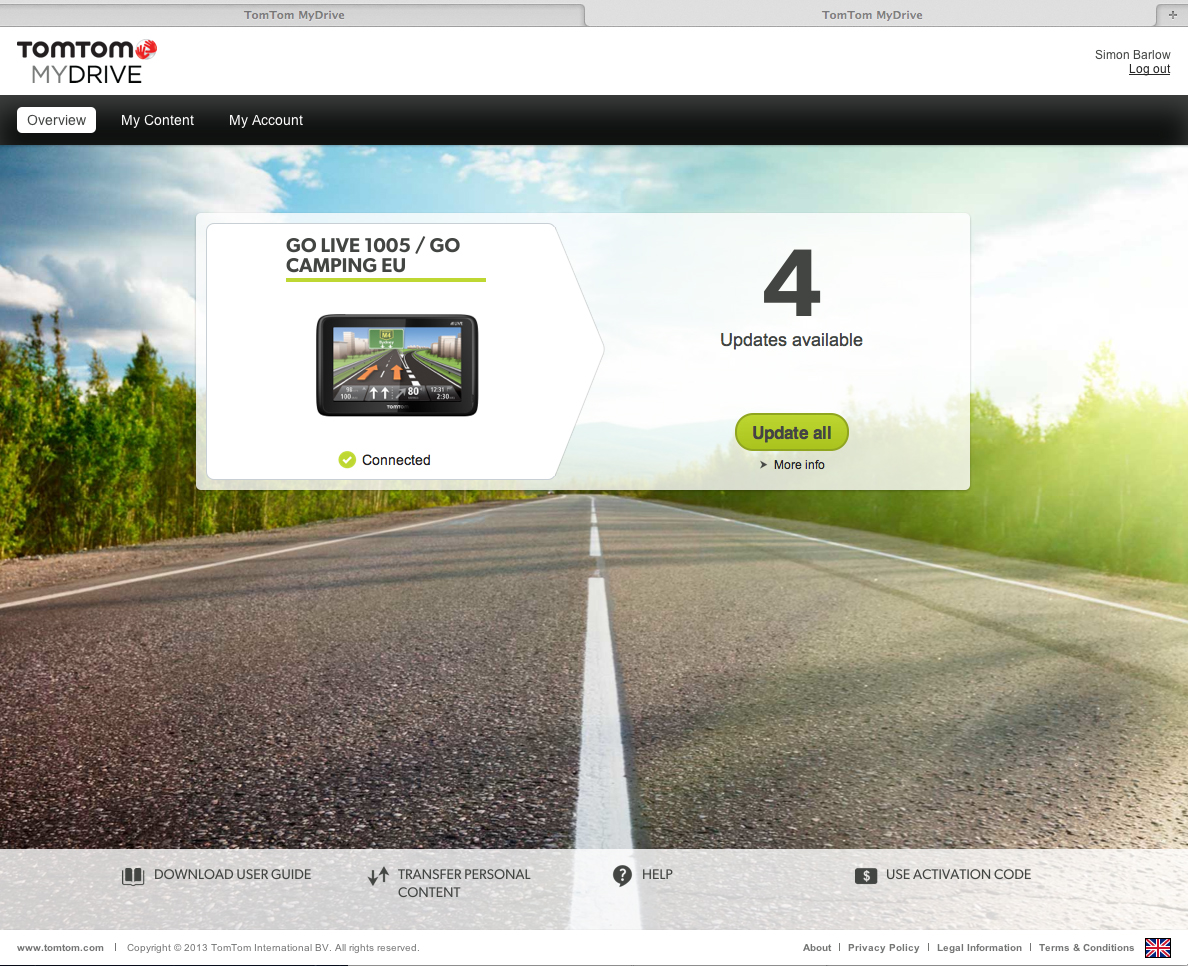 UPDATE — Review of the TomTom GO LIVE Camper and Caravan Sat Nav
