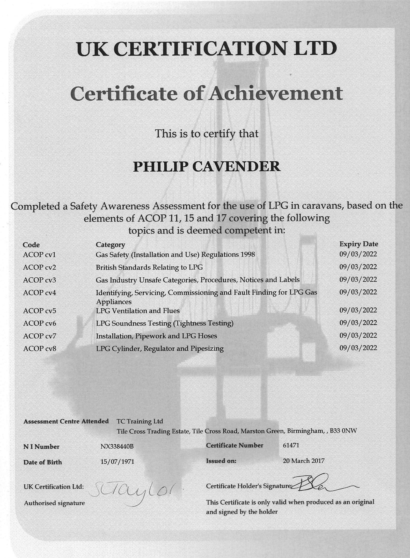 Accreditations Caravan Service & Repair