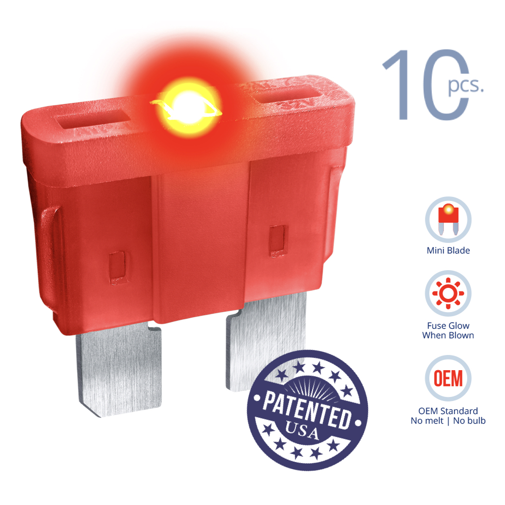 FUSE Glow Smart STANDARD Blade 10A Kit 10 pcs. Regular/APRATS Blade