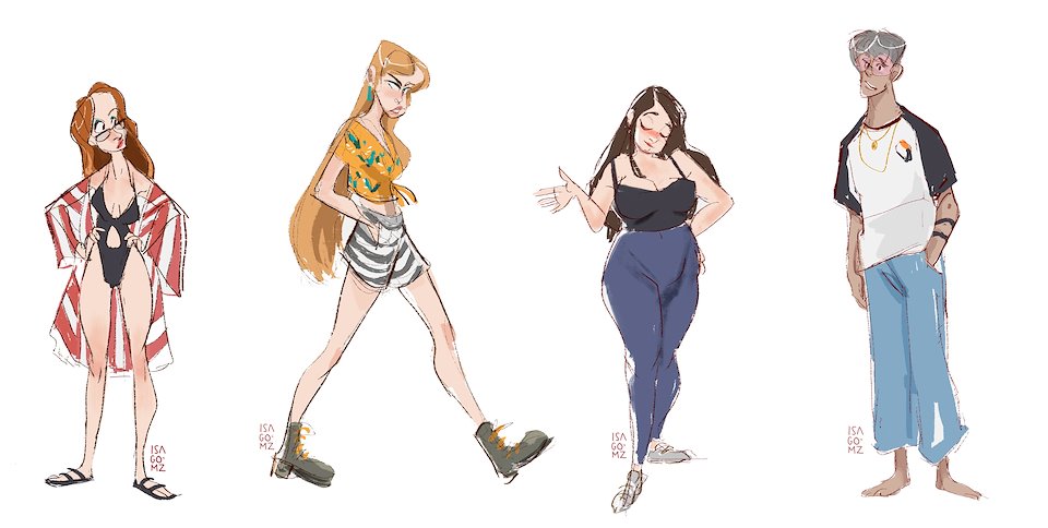 Concept Art Character Design Isa Gomez